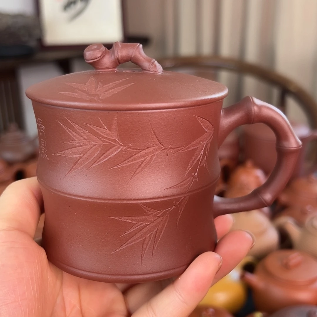 茶壶紫砂精品原矿紫泥盖杯230cc