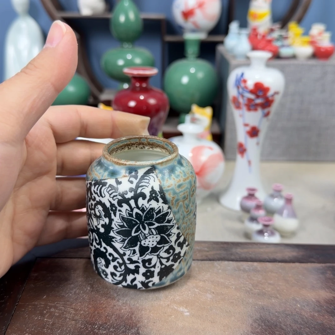 陶瓷手工小花器摆件