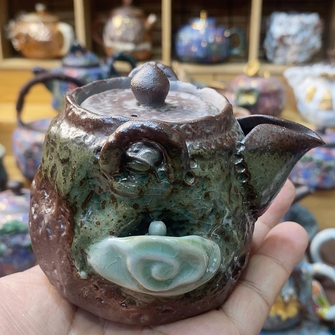 粗陶志野柴烧茶器