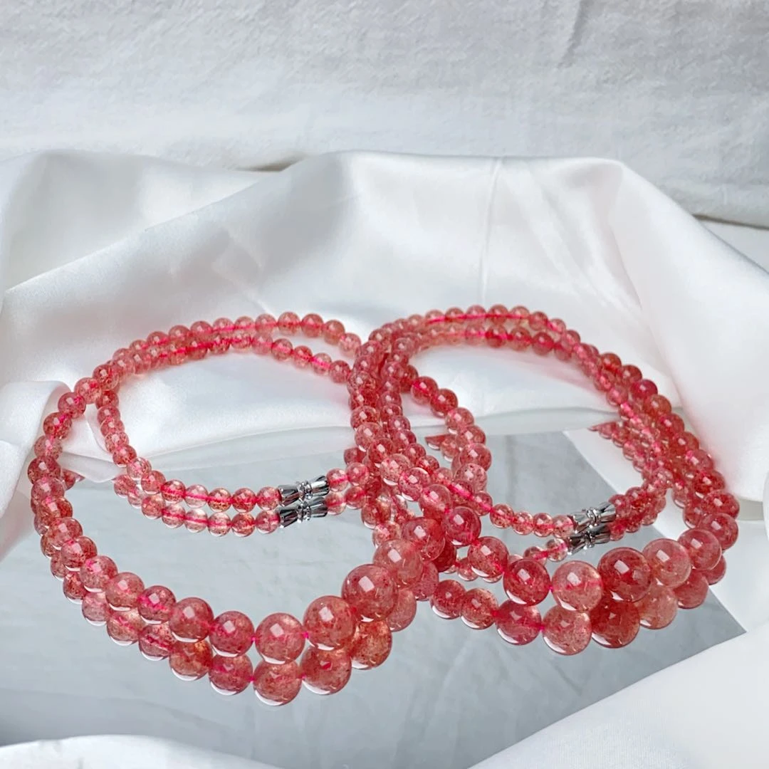 【星浩好物】草莓晶塔链QT150H156【多样性发一件】5mm