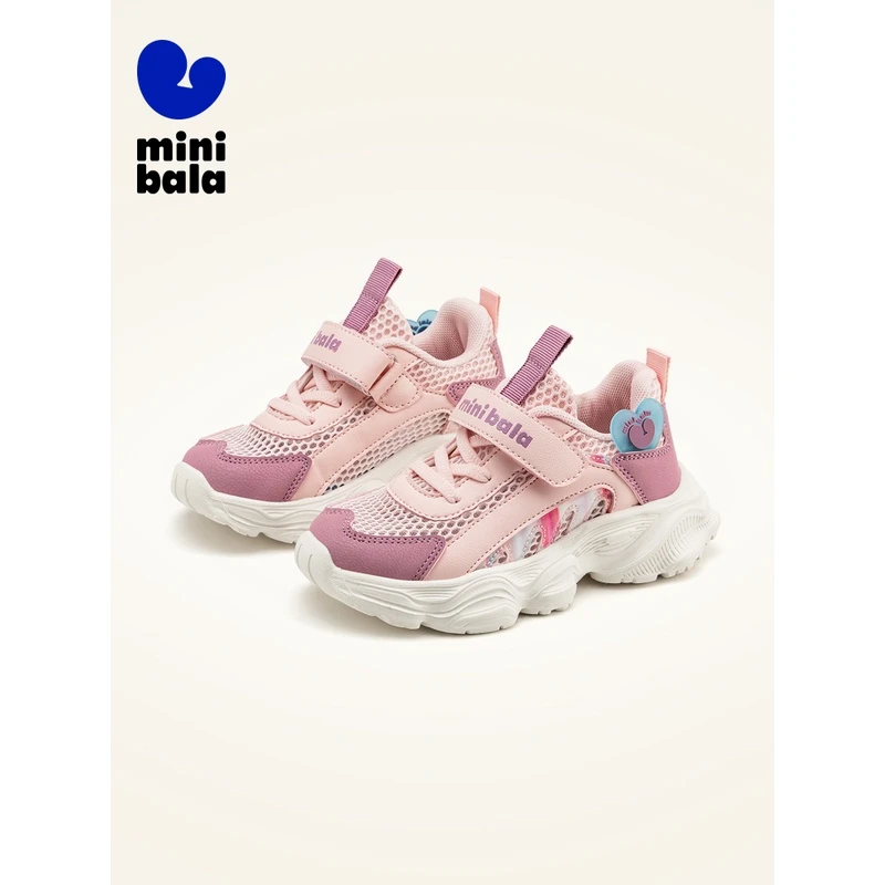 迷你巴拉巴拉儿童夏季跑鞋新款儿童运动鞋鞋子女童休闲轻便跑步鞋