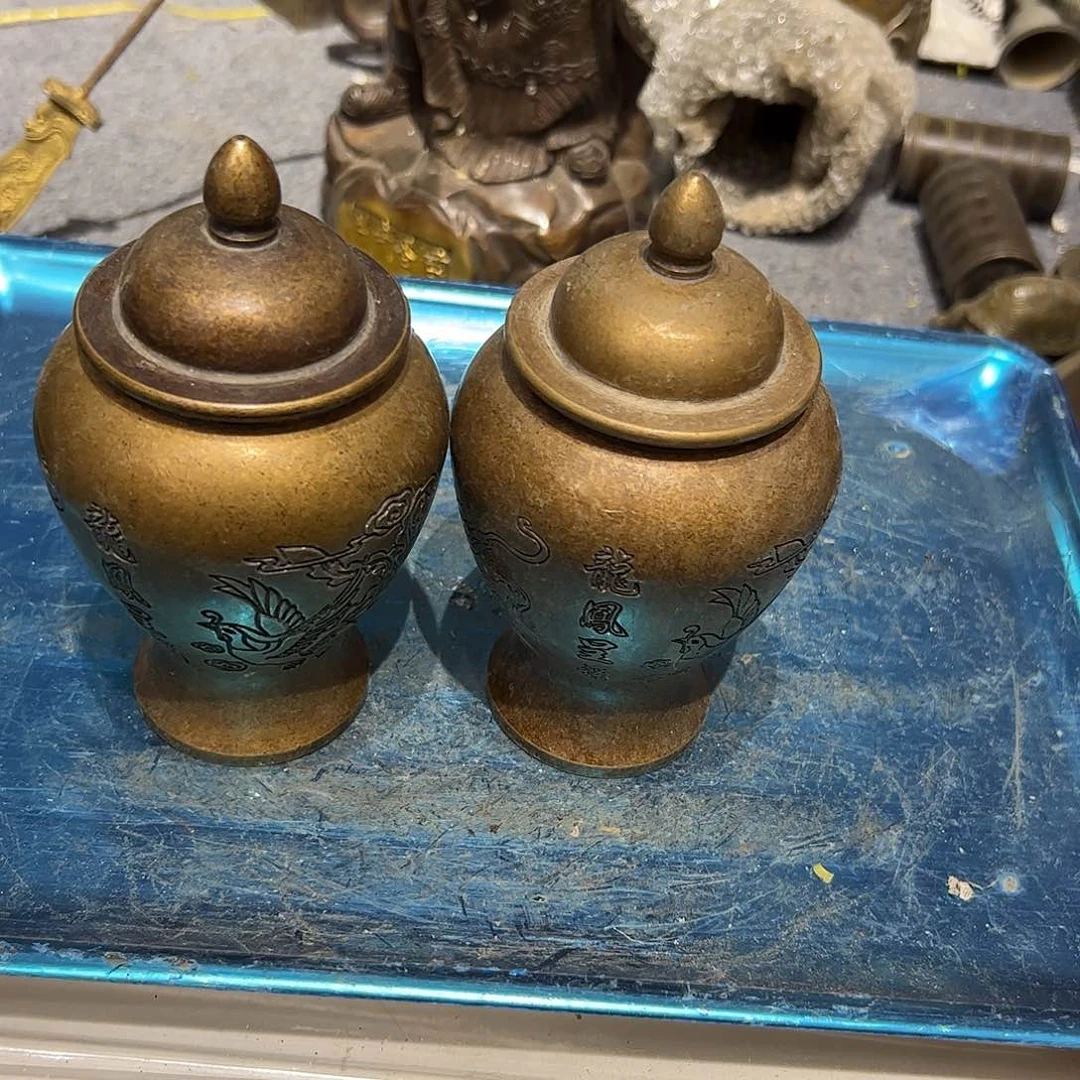 慕*微瑕疵黄铜摆件工艺品