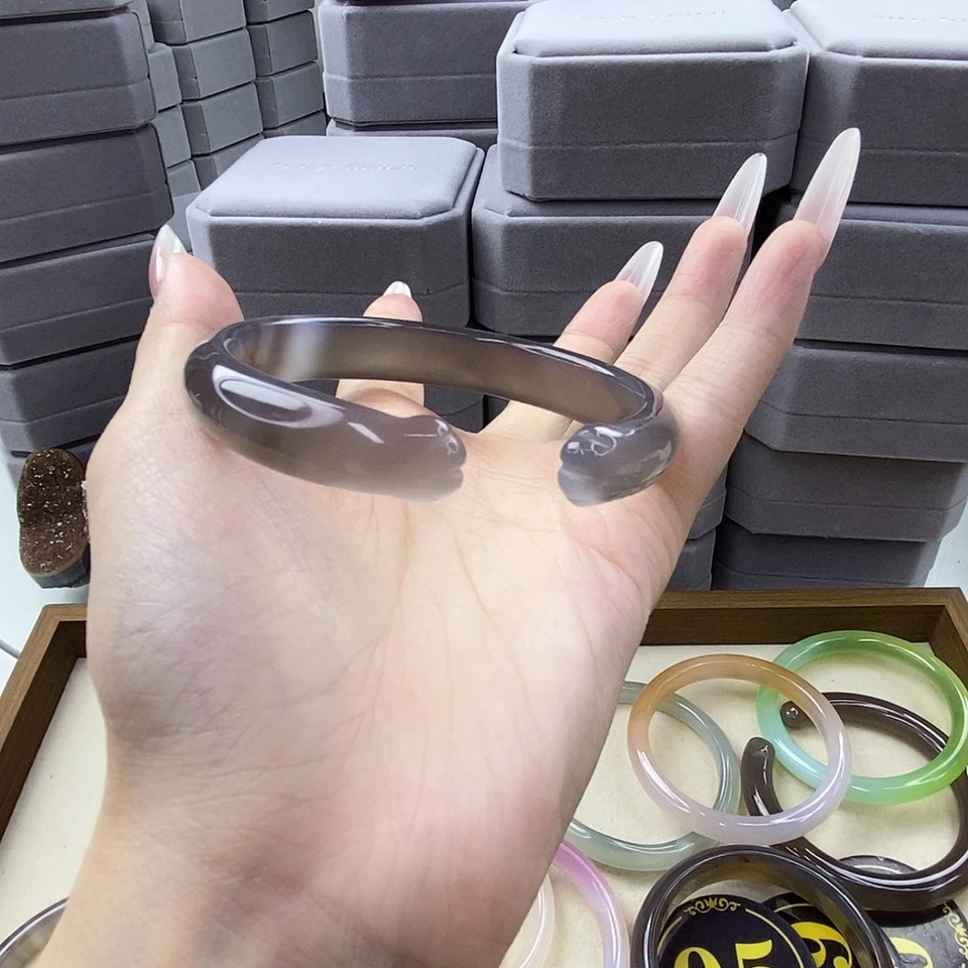 玛瑙/玉髓手镯合金58