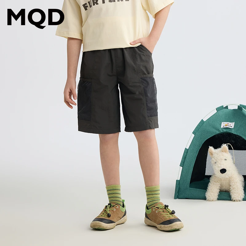 MQD【五分裤】男童夏季新品学院中大童休闲百搭牛仔裤9652W1550