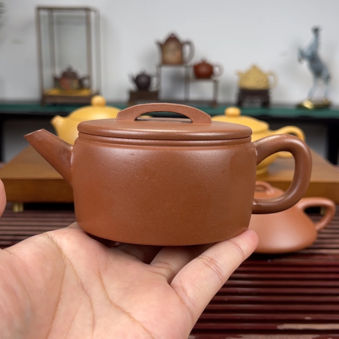 茶壶紫砂200毫升半手工台西紫泥汉瓦