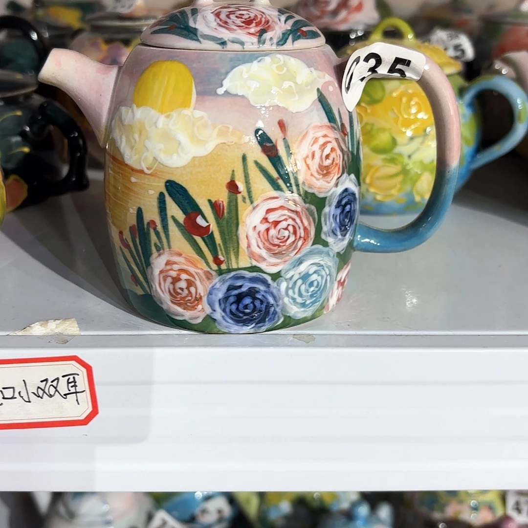 景德镇手绘高温釉下彩陶瓷茶具
