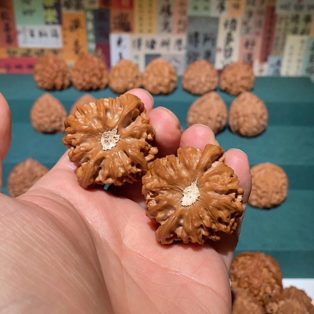 忍***冬文玩核桃把件龙门间