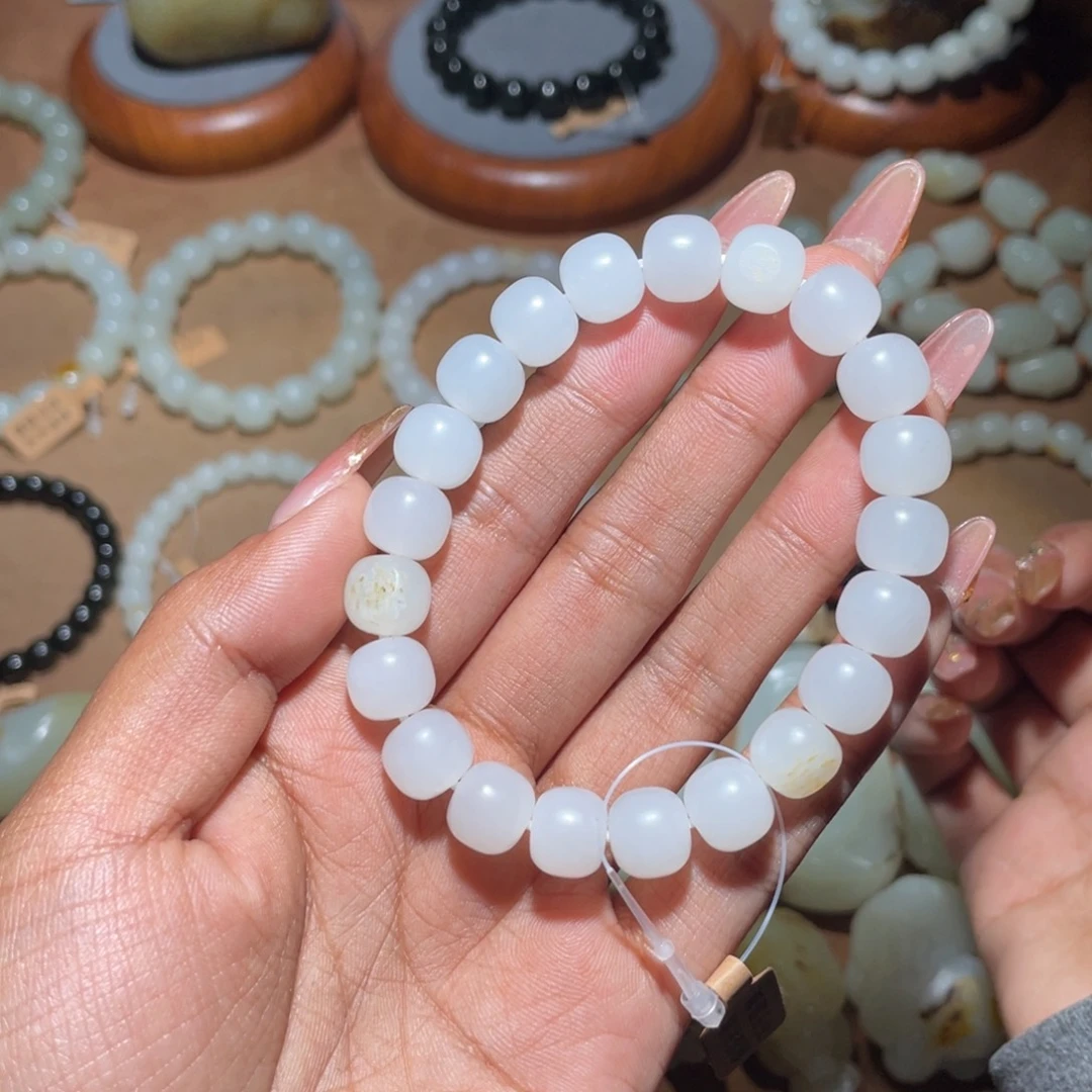 和田玉未镶嵌手链