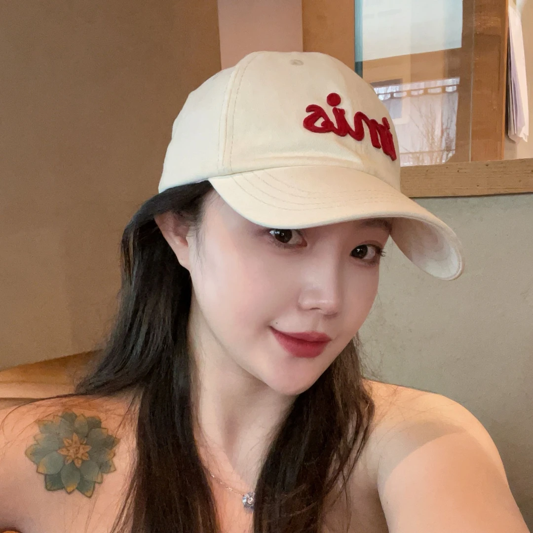 妮可兔子·imis贴布＋刺绣软顶鸭舌帽简约ins韩版显脸小棒球帽休闲