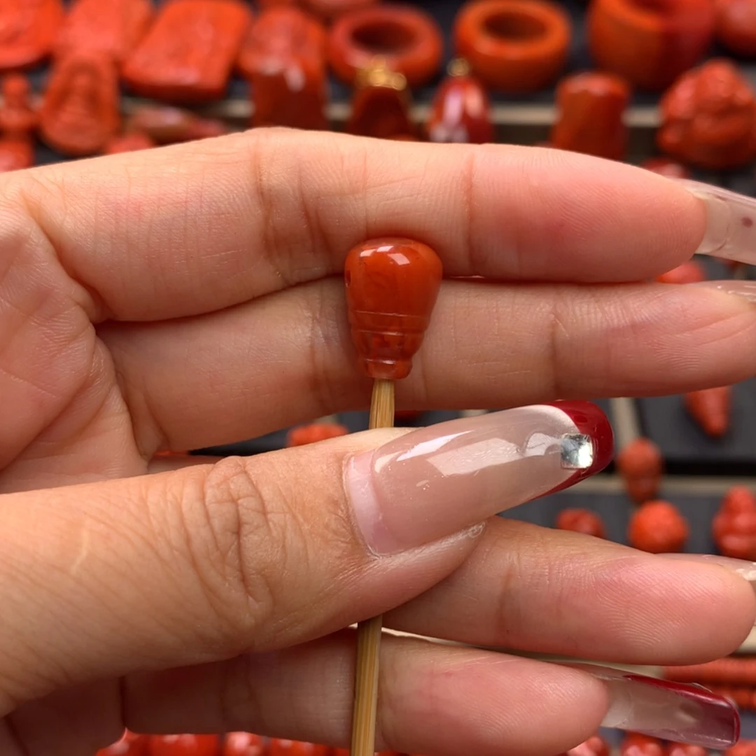 【闪购商品】南红玛瑙三通10mm未镶嵌