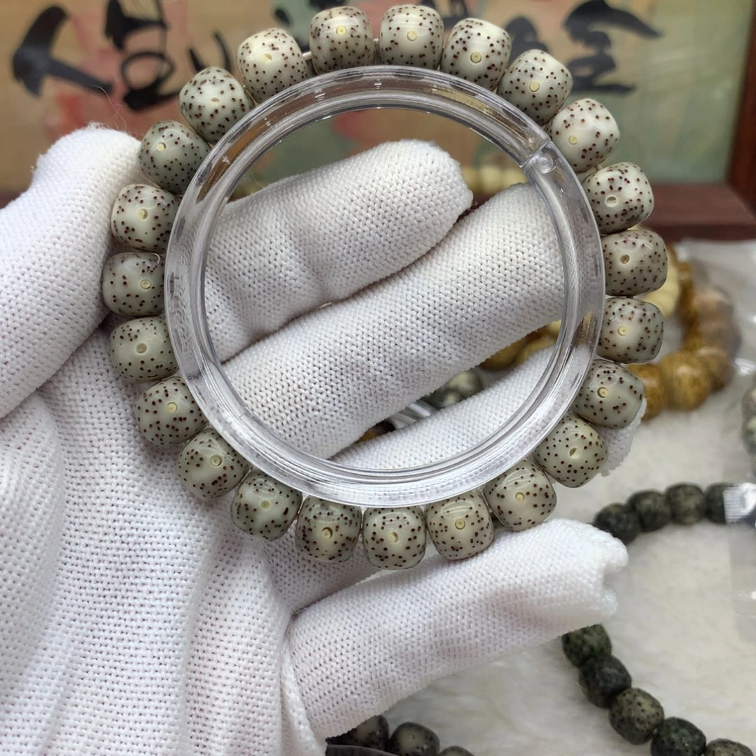 星月菩提手串12号灰绿10+左右