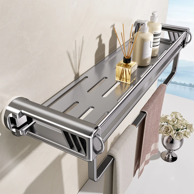 强力吸盘卫生间置物架免打孔浴室淋浴房沐浴露收纳架子壁挂式挂篮