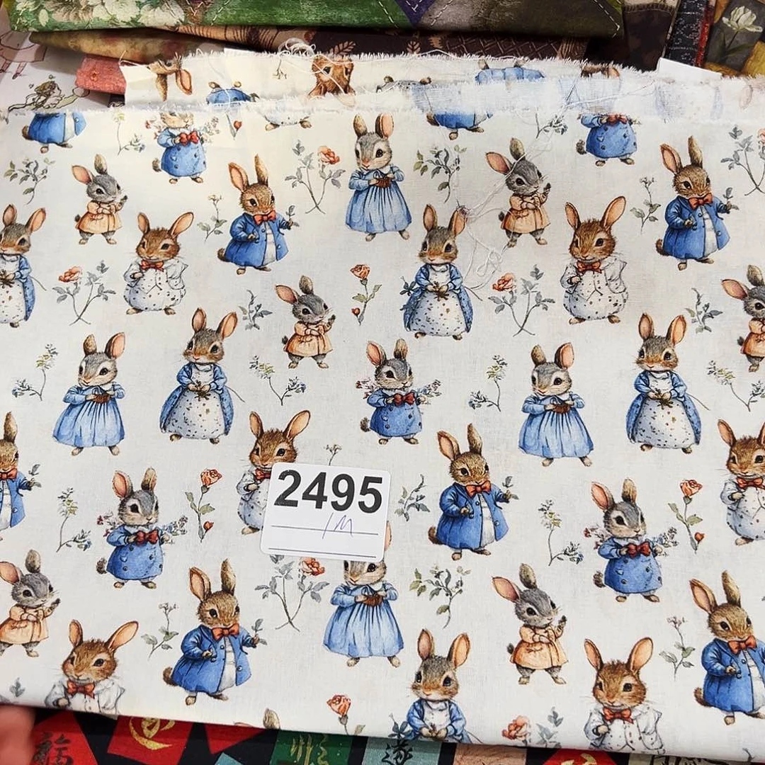 棉福袋一米价纯棉20支平布1.1米宽果子块