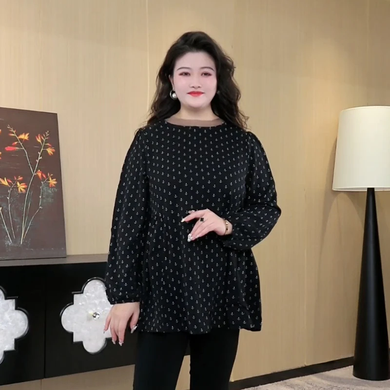 胖晶晶定制大码女装春季新款气质优雅时尚宽松显瘦上衣ZB3663CX