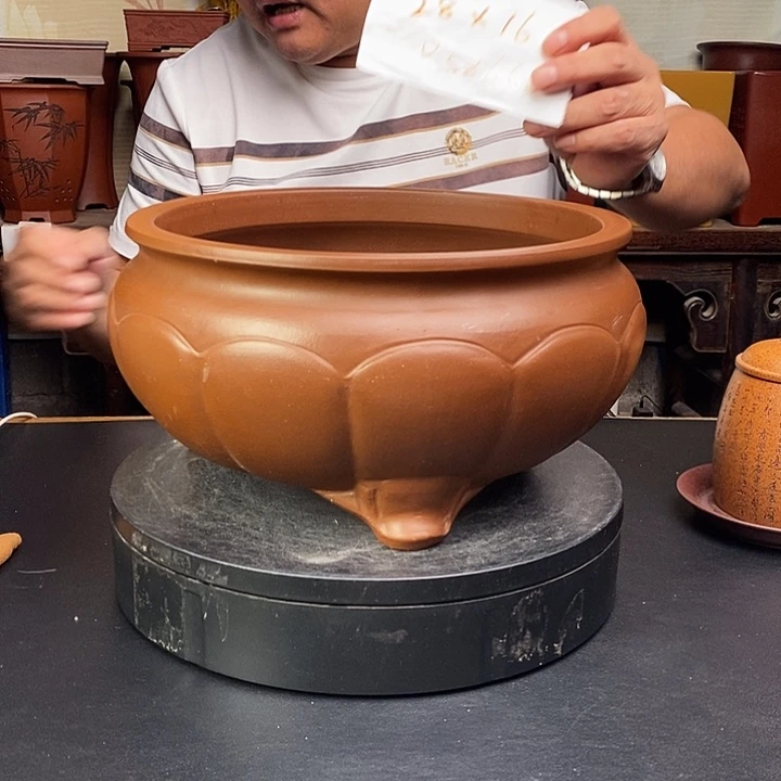 紫砂花盆货号一只SZ666