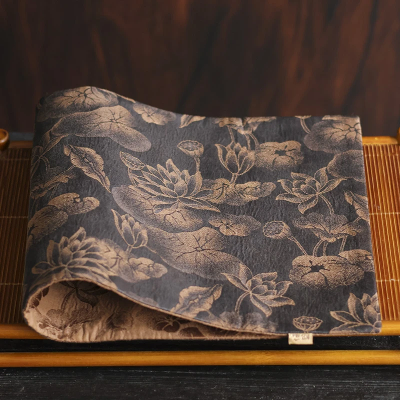 【陶珊居】荷塘月色祥云纱茶席50*22（V1245）