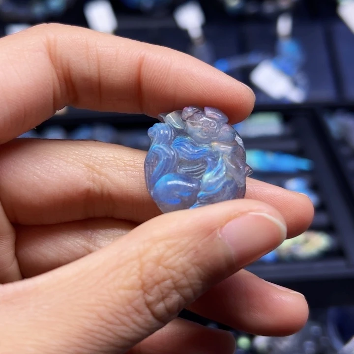 拉长石裸石未镶嵌小*新发裸石