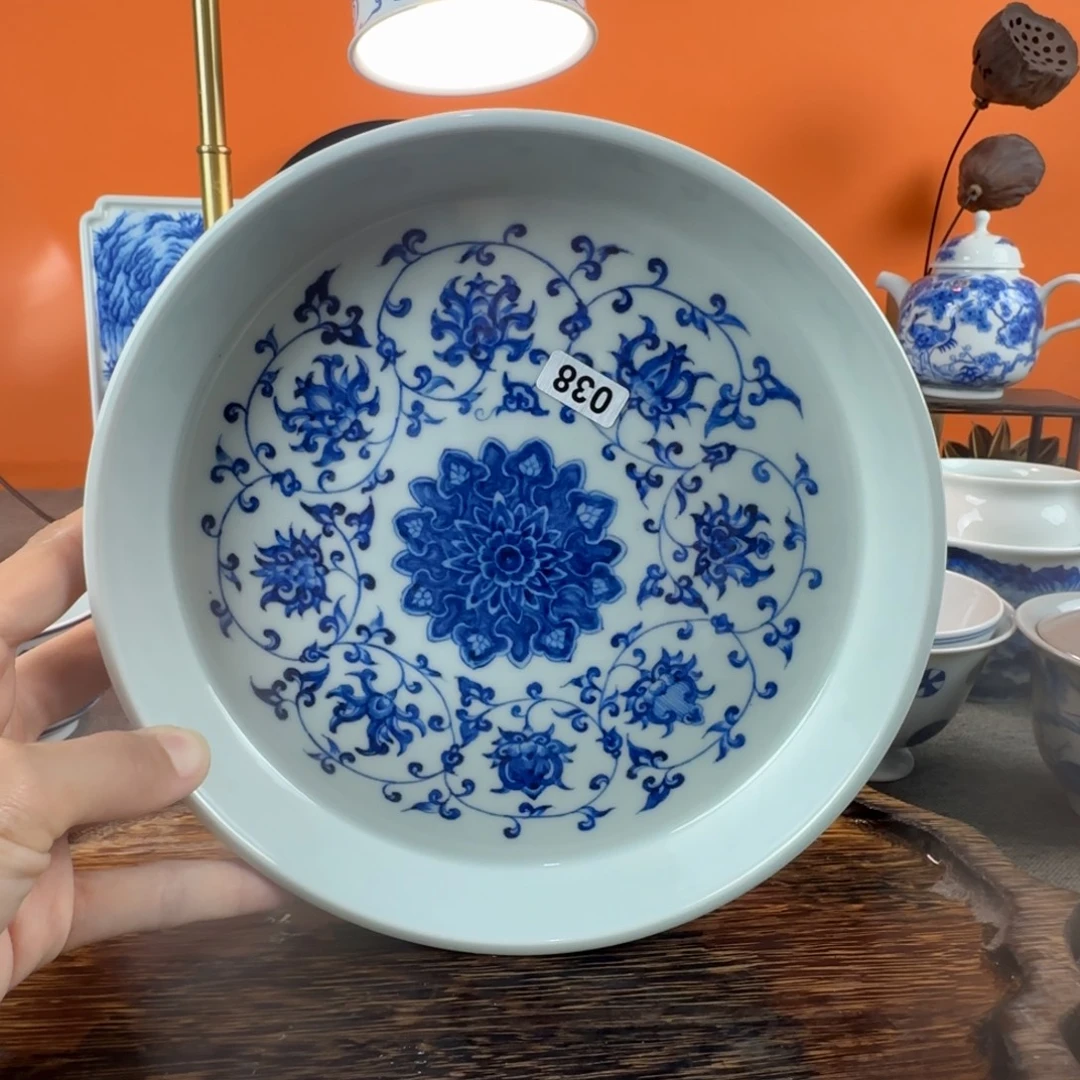 瓷片景德镇手绘青花茶器034