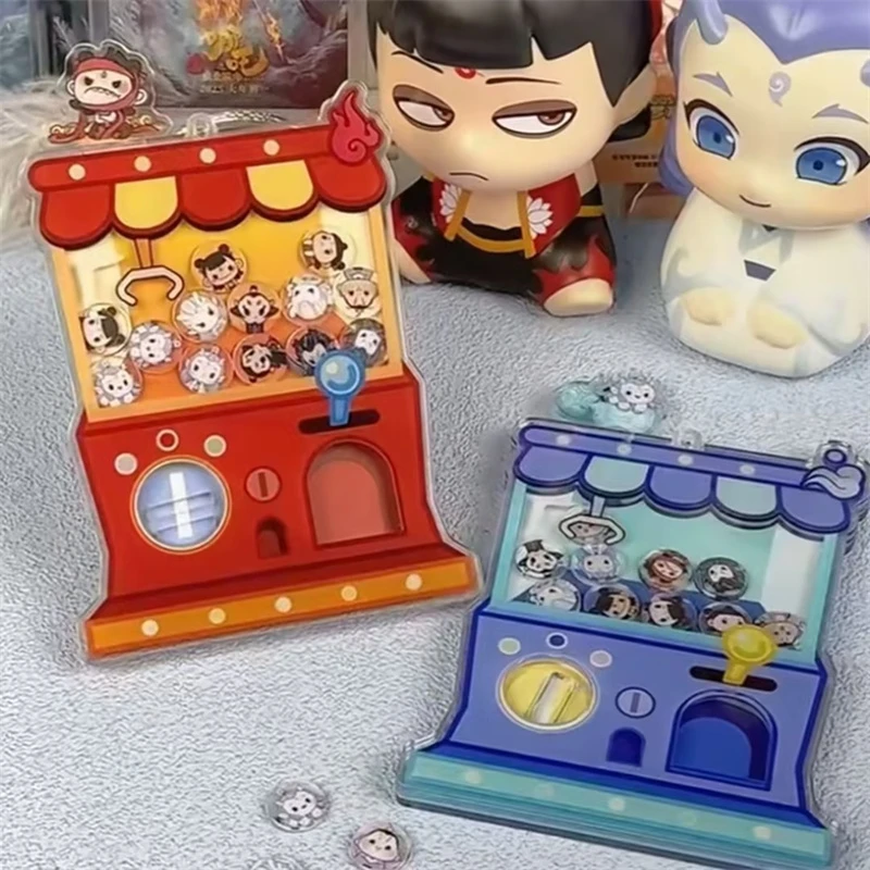 哪吒周边创意同人自制系列高颜值亚克力摇摇乐扭蛋机卡通玩具摆件