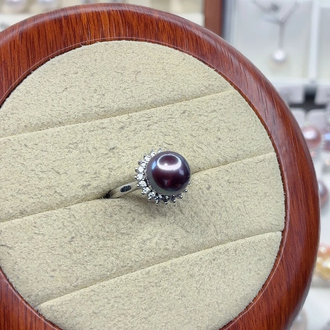 戒指淡水珍珠合金F