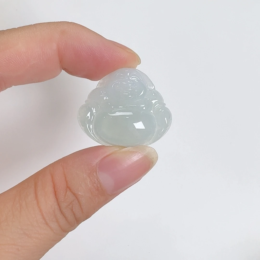 翡翠未镶嵌颈饰佛公