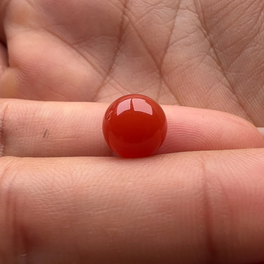 p***g南红玛瑙未镶嵌圆珠8.7