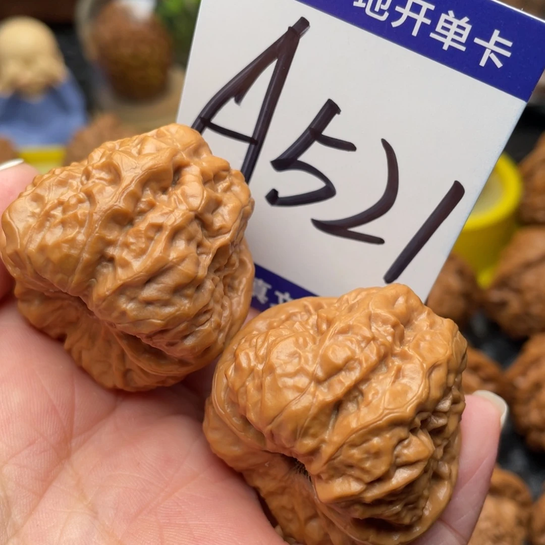 桃核把件蛤蟆头36