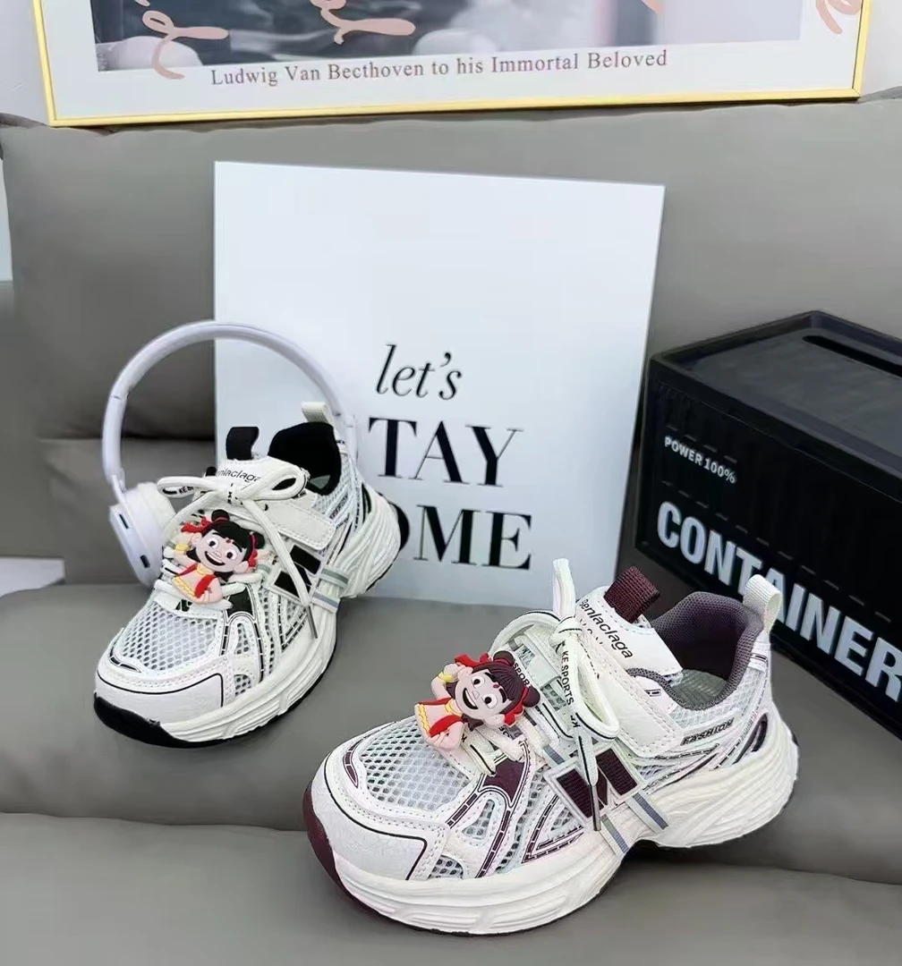 儿童公主风耐磨休闲鞋百搭透气老爹鞋板鞋潮鞋