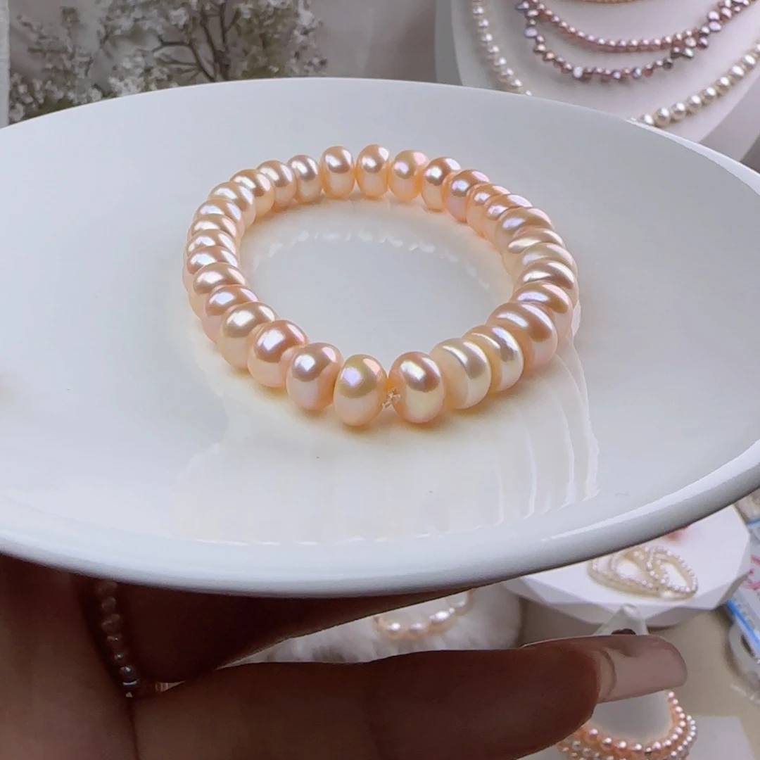 未镶嵌淡水珍珠手绳8-10mm肉眼无暇