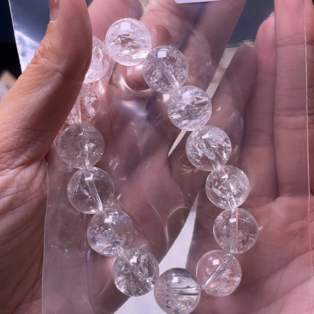 水晶手链未镶嵌8****?186 白阿塞15mm