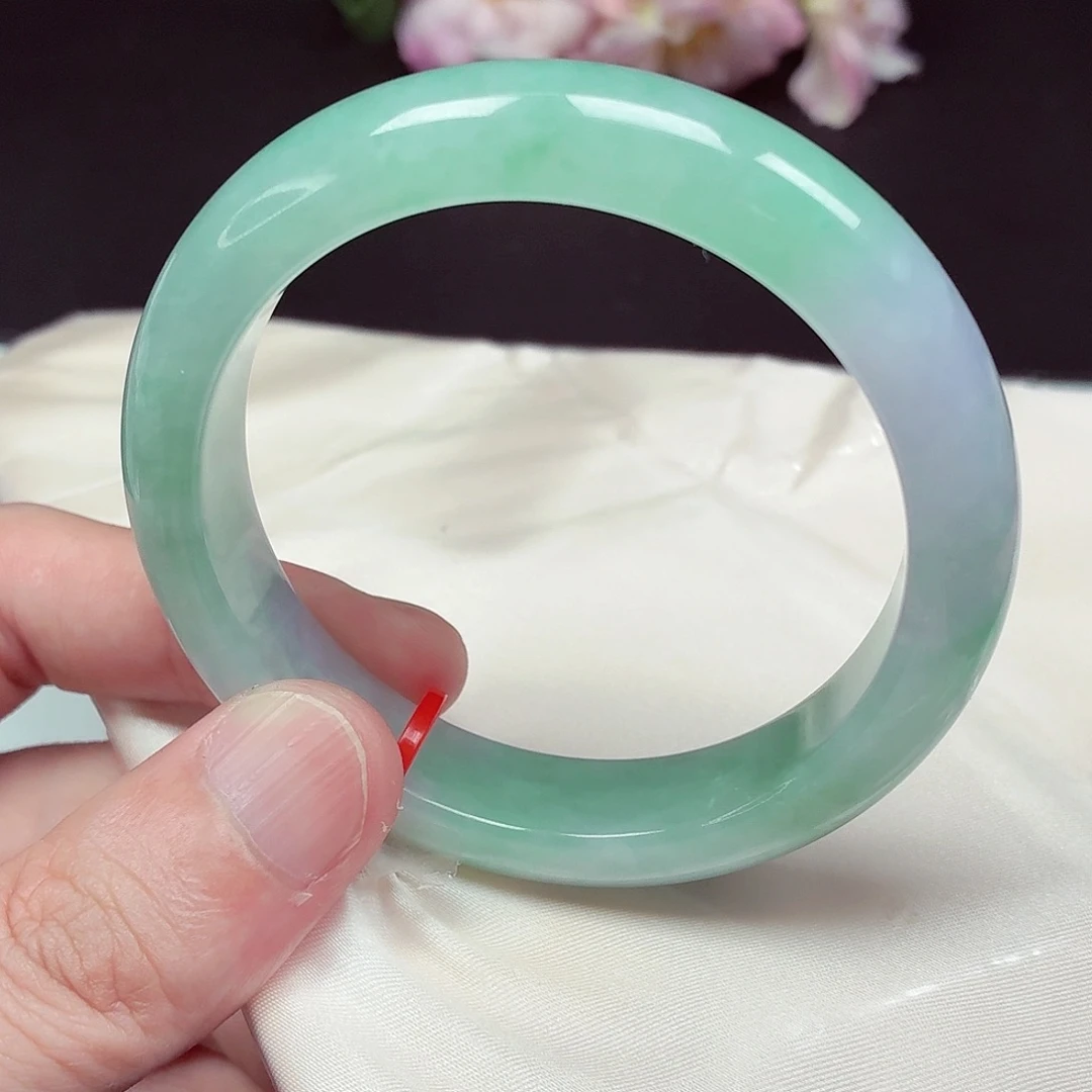 翡翠未镶嵌手镯57.8圈