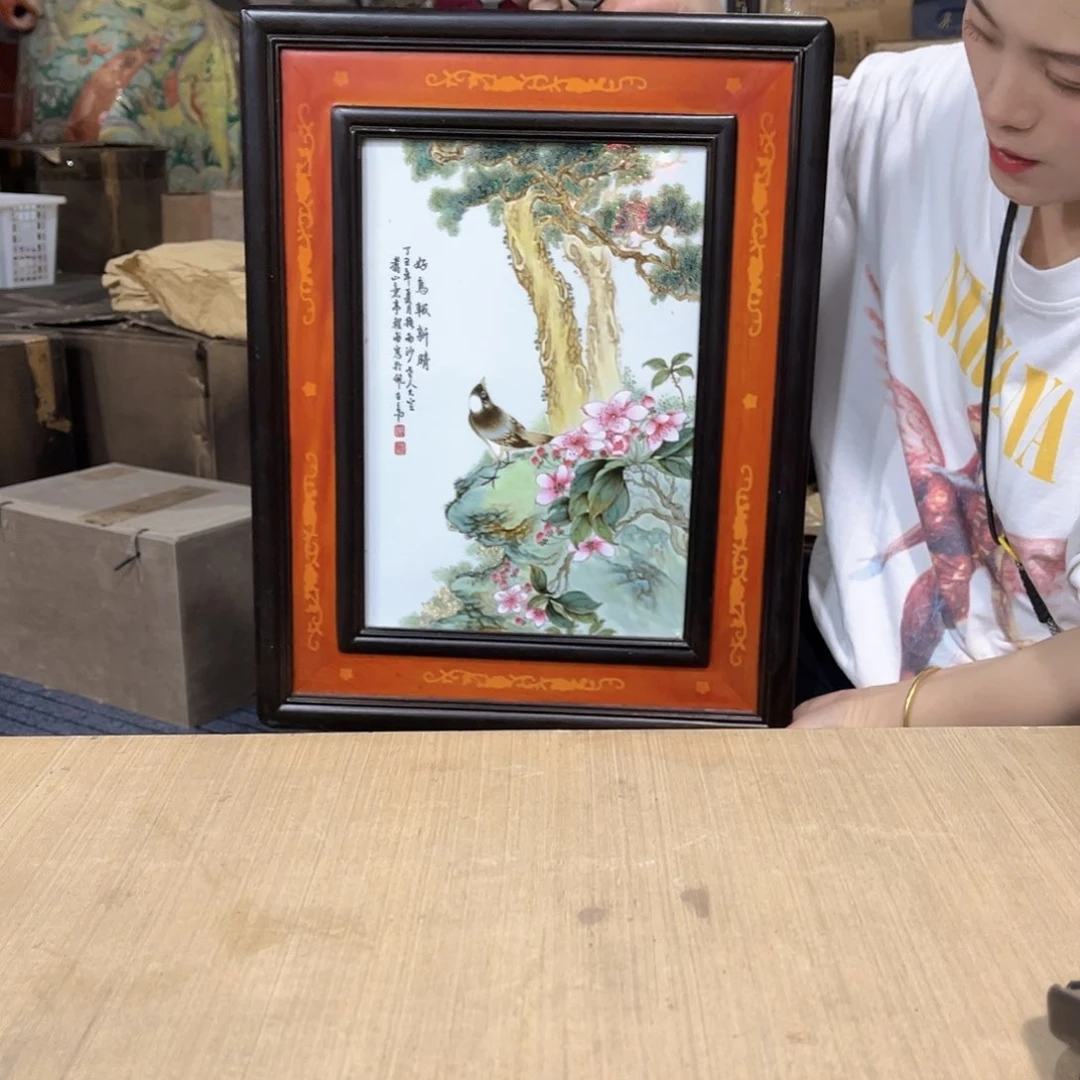 摆件//////景德镇陶瓷瓷器。 瓷板画。