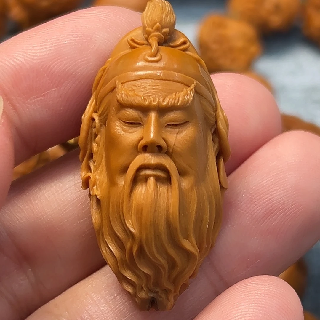 橄榄核手串/手链橄榄核雕福荣关公