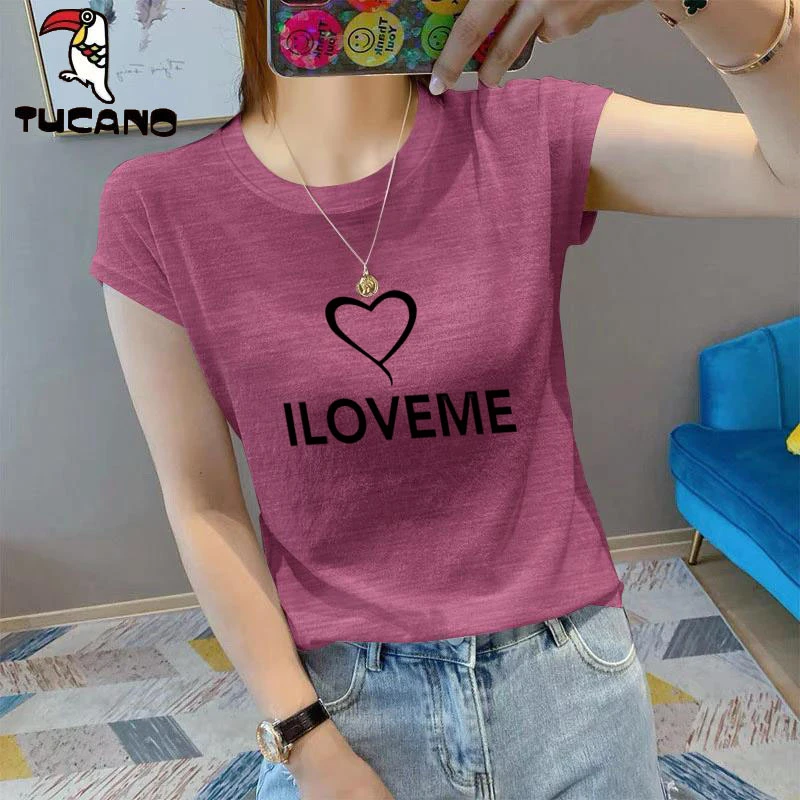 啄木鸟2025爆款大码短袖宽松t恤女显瘦圆领百搭ins上衣服炸街