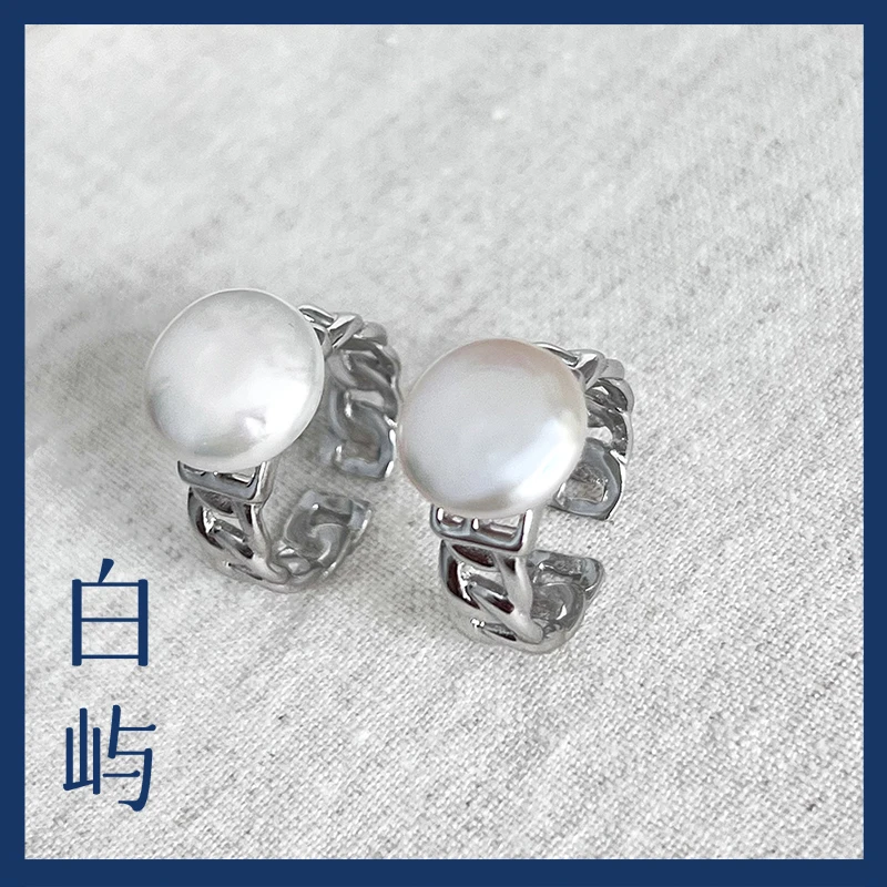 【道白】R23淡水巴洛克珍珠 S925银戒指12-13mm(多样性发一）