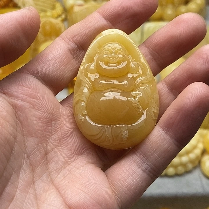 琥珀颈饰未镶嵌琥珀蜜蜡精品吊坠
