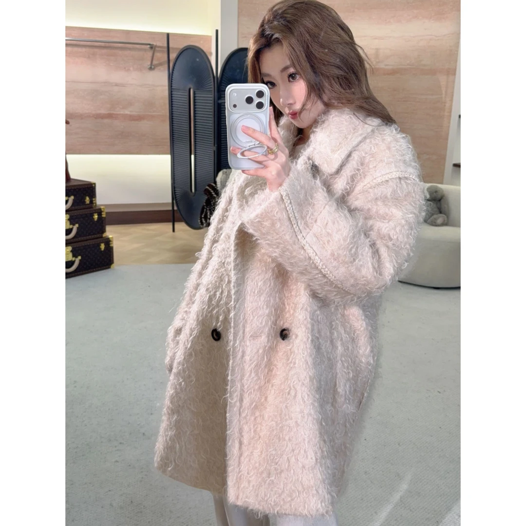 QIXIAOYAO.设计师款中长款定制面料西装领外套#YTLD69580