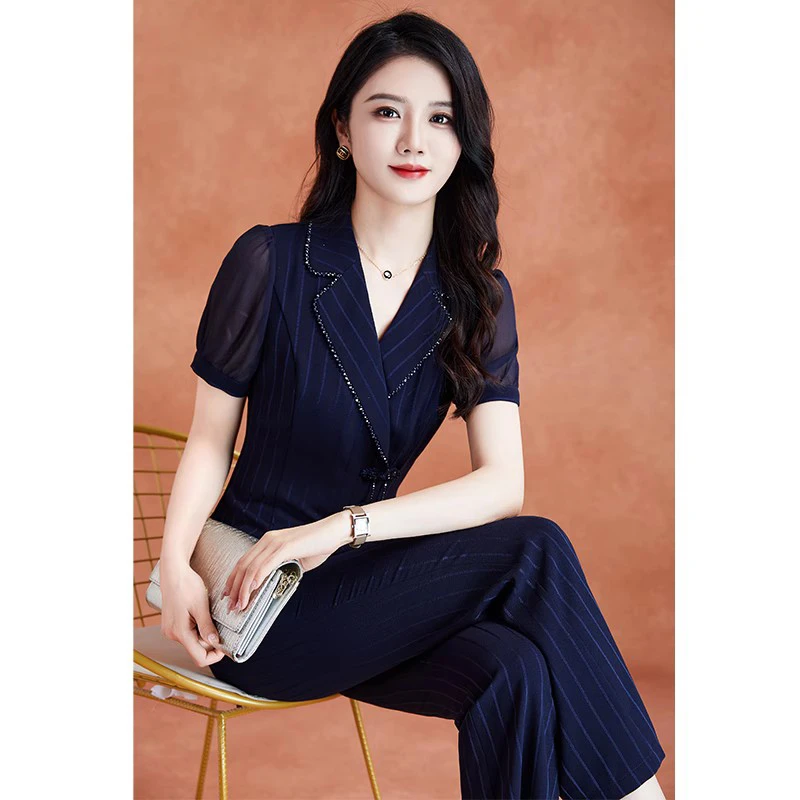 拉夏贝尔套装女2025新款夏高端洋气时尚减龄遮肉贵夫人两件套1407