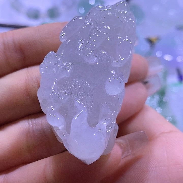 颈饰未镶嵌翡翠天然翡翠A货吊坠