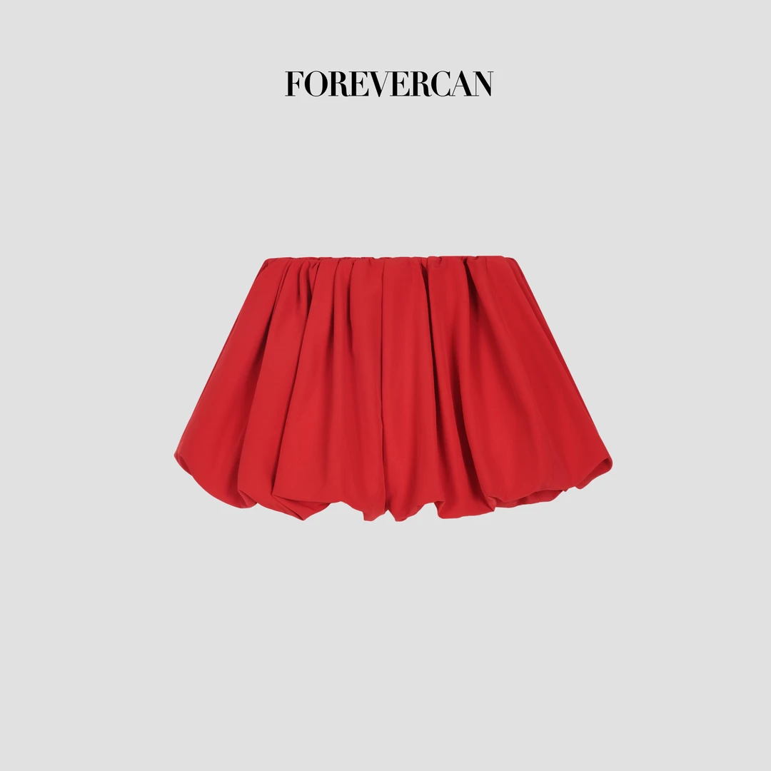 FOREVERCAN“玫瑰画报”立裁量感蓬蓬裙花苞短裤 SD21717