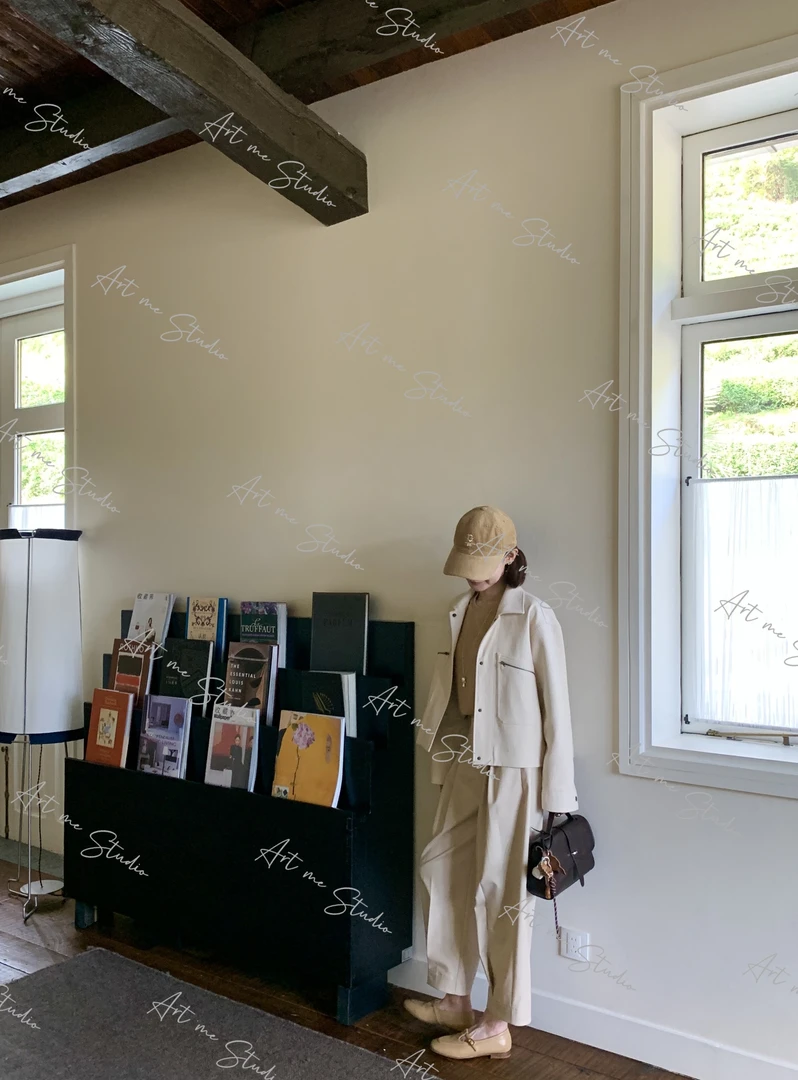 【100纯棉】少年感超强质感极简超包容力硬朗两色长袖短外套w1803l2