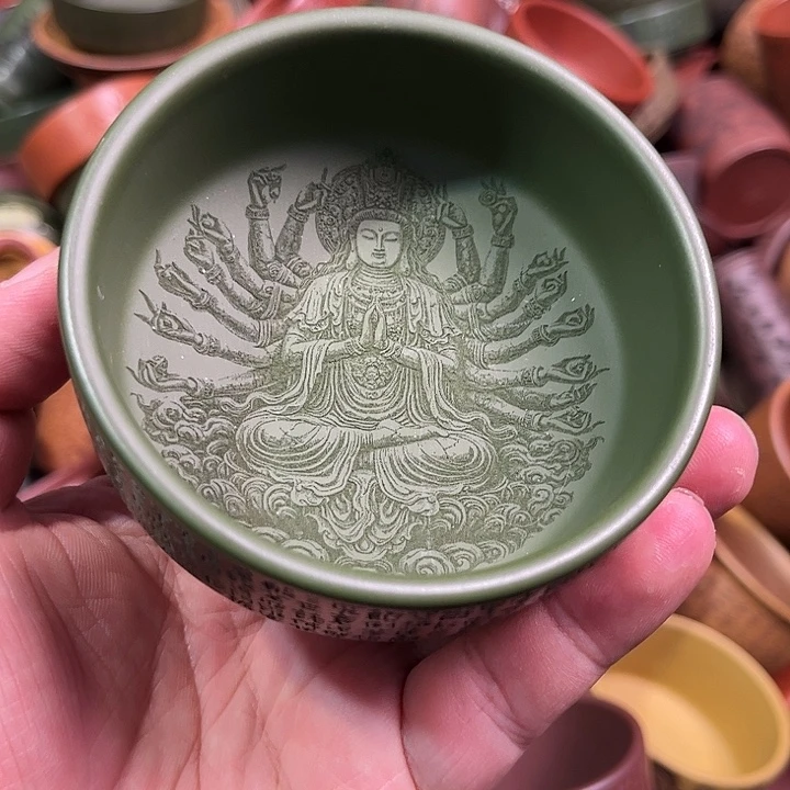 紫砂茶杯全手工紫砂主人杯