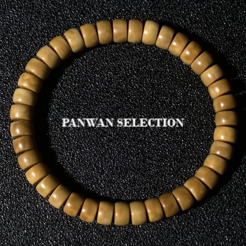 【顽丨老药片】磐顽龙脊老药片微钥匙孔微月文玩手串8*5精工雕刻