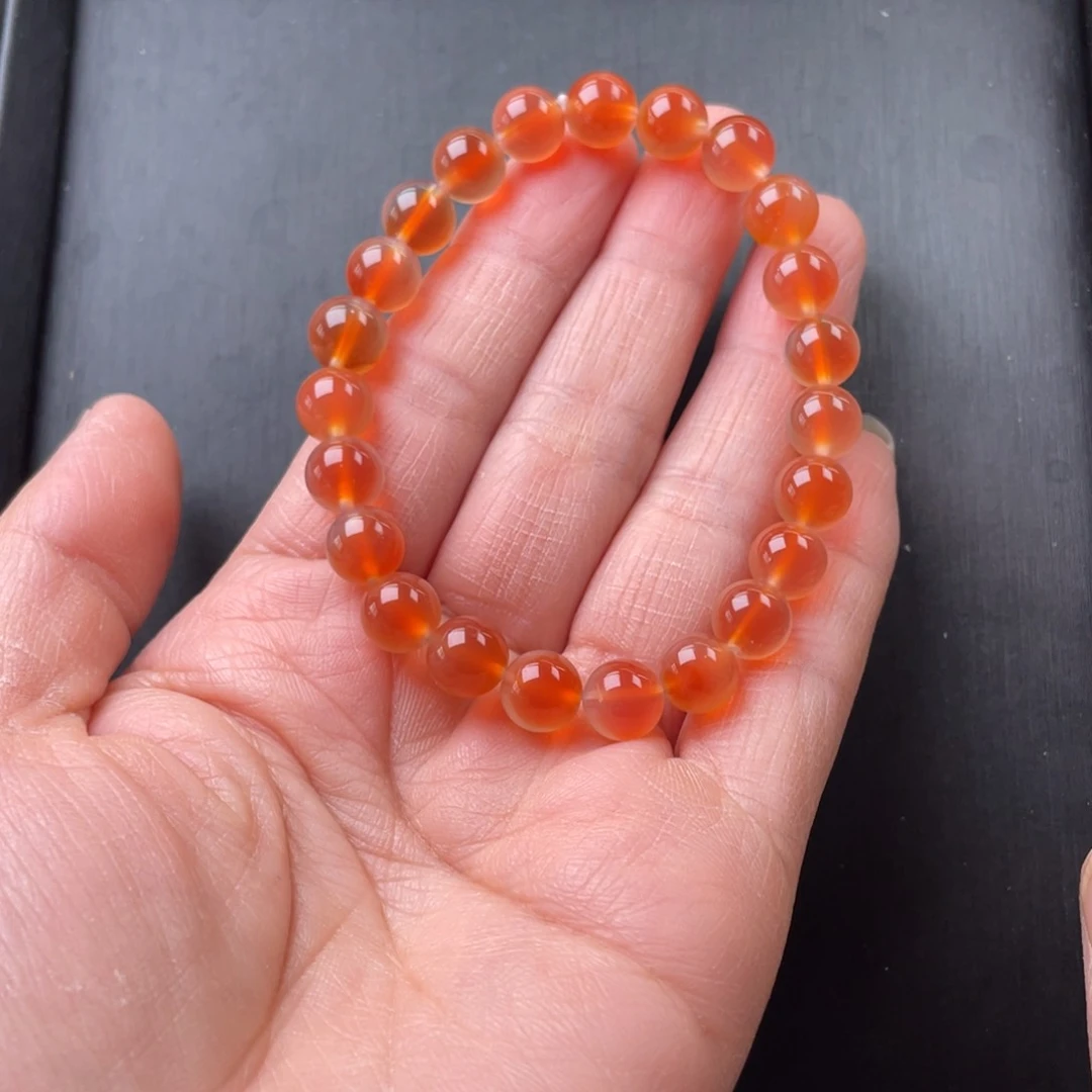 玛瑙/玉髓手镯未镶嵌香**叶