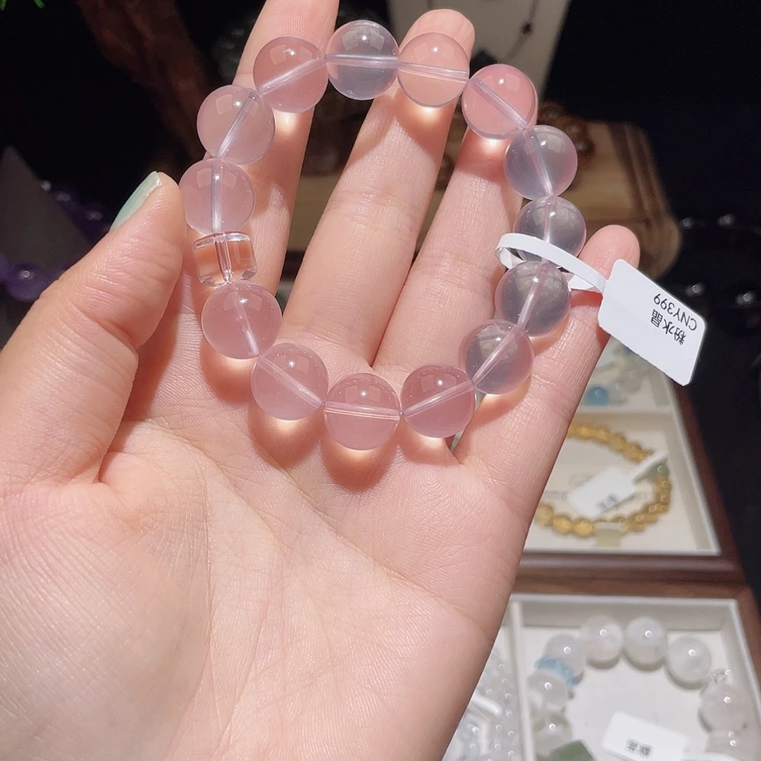 小***乖水晶手链未镶嵌粉水晶