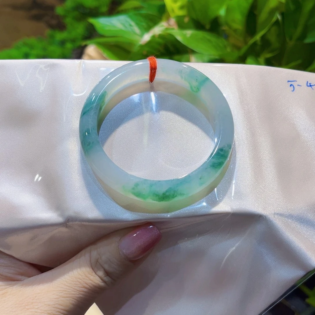 翡翠手镯未镶嵌翡翠手镯52圈口