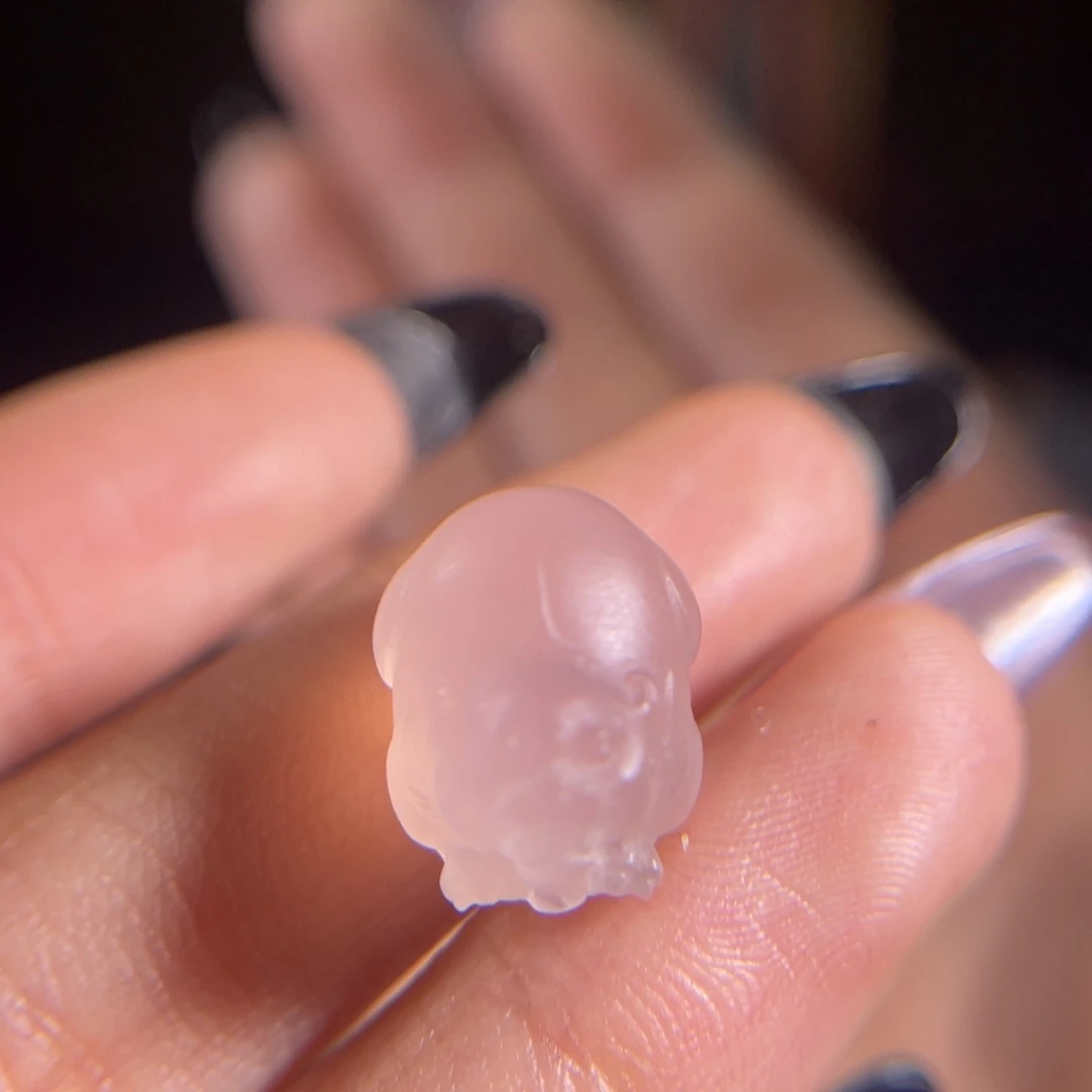 玛瑙/玉髓中洞子 拇指貔貅未镶嵌不退不换