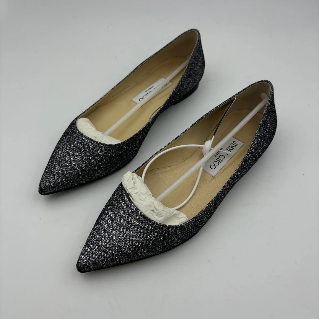 90新 JIMMY CHOO/吉米周 36码/jimmy choo平底鞋/无盒/9新