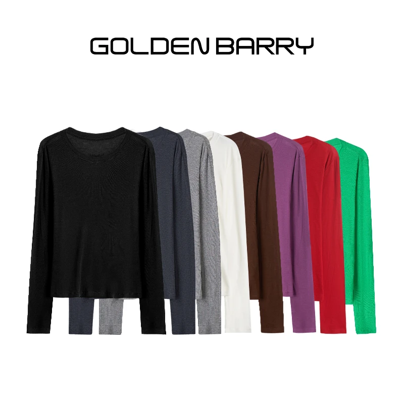 GOLDENBARRY|202454天丝羊毛修身打底衫