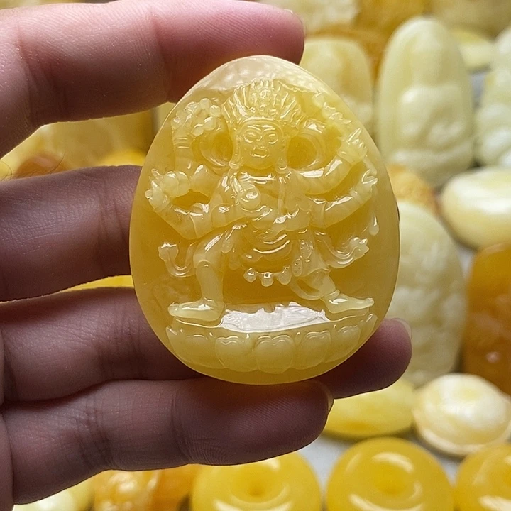 琥珀颈饰未镶嵌琥珀蜜蜡吊坠